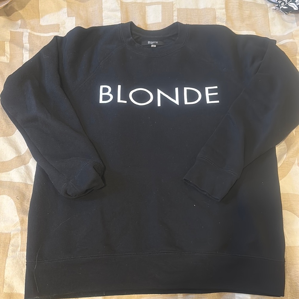 Brunette the Label - BLONDE crew neck sweater